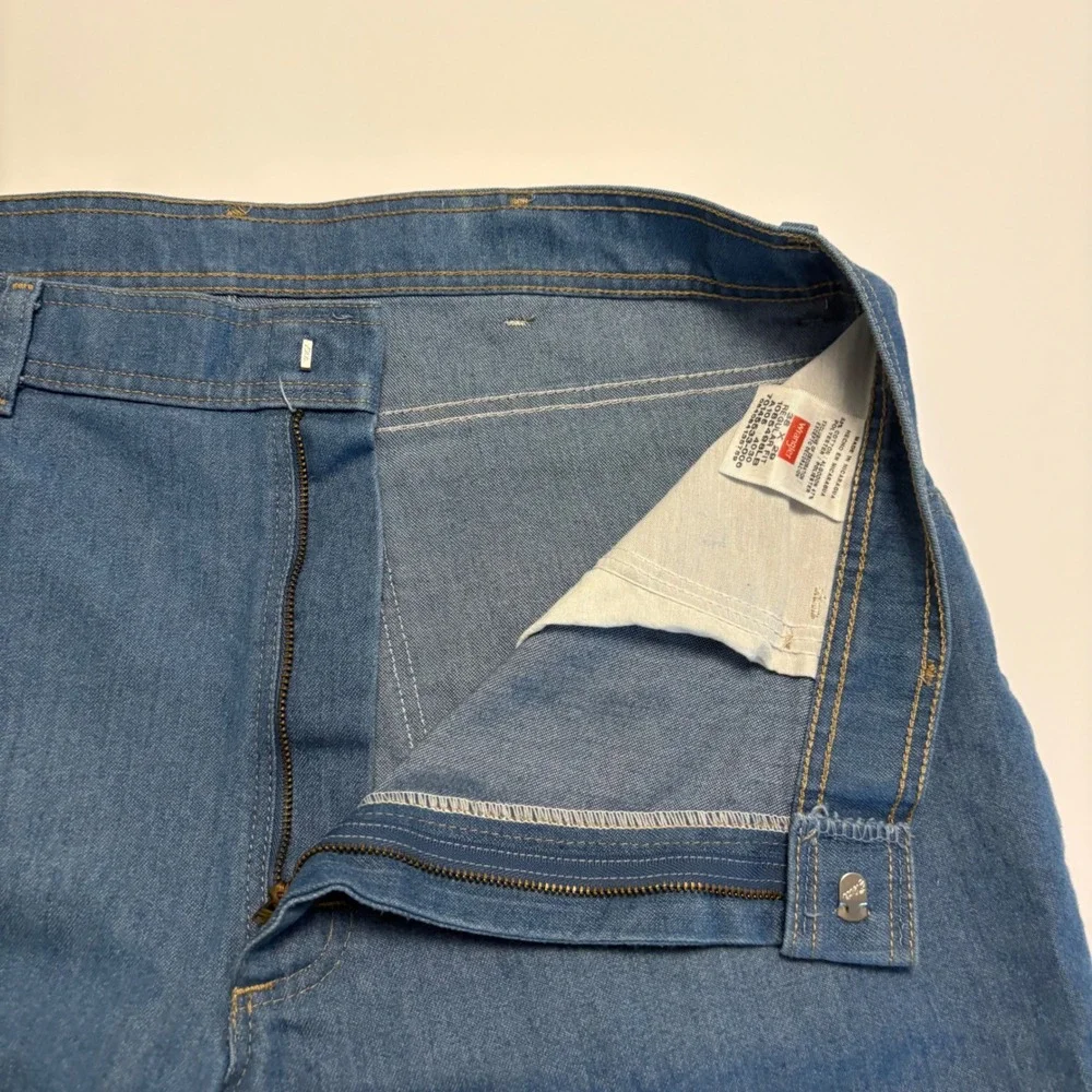 Wrangler Regular Fit Jeans Mens 38x29 Blue Light Wash Denim 1085498LB